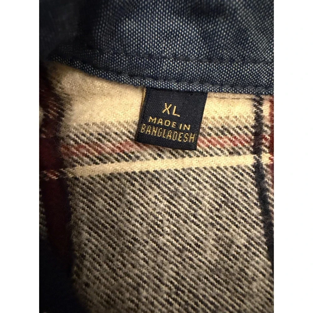 Jachs MFG Heritage Flannel Shirt Mens XL Plaid‎ Classic Styling